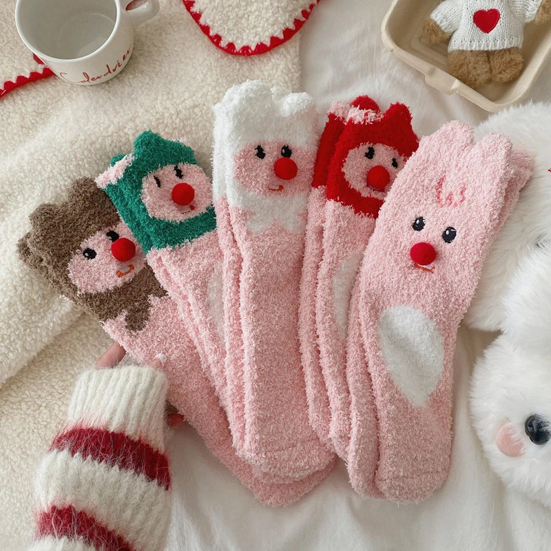M&T Wear - Winter Women’s Thick Fuzzy Cartoon Socks