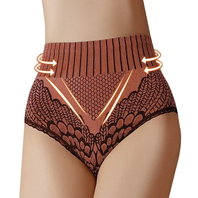 M&T Wear - Women Seamless Panties Underwear Female High Waist Brief Hip Lift Breathable Underpants Sexy Lingerie Body Shaper