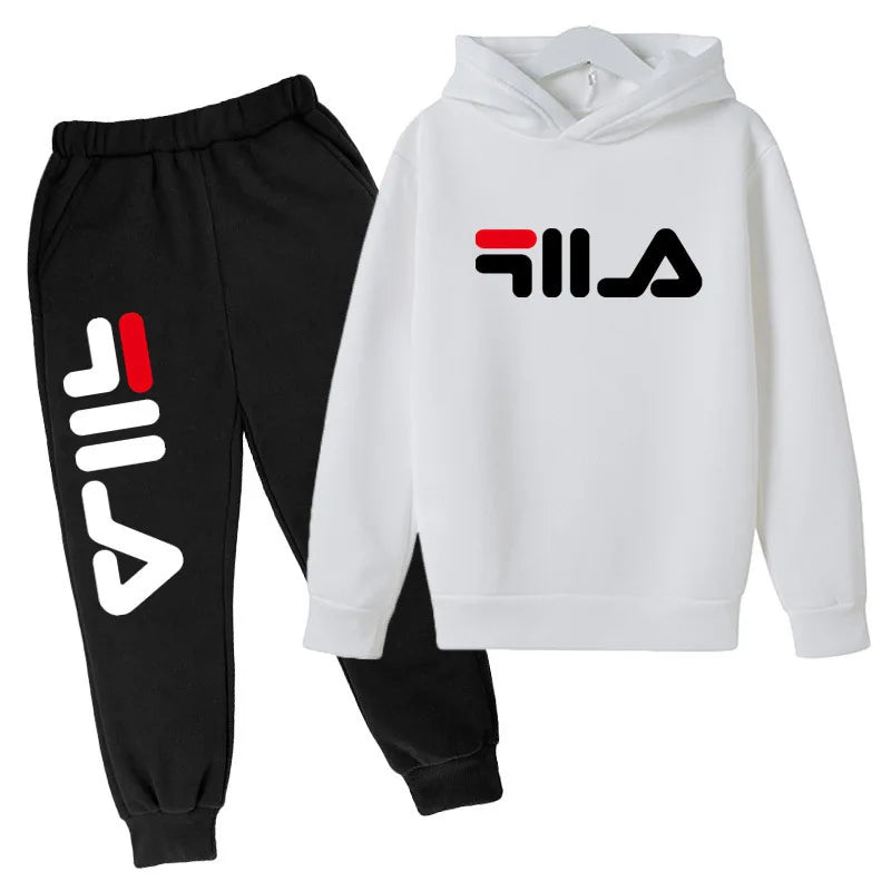 M&T Wear - Kids Trend Casual Tracksuits 3-14 Years Boys and Girls Hoodie + Pants 2pcs Suits Children Daily Outfits Clothes Sets