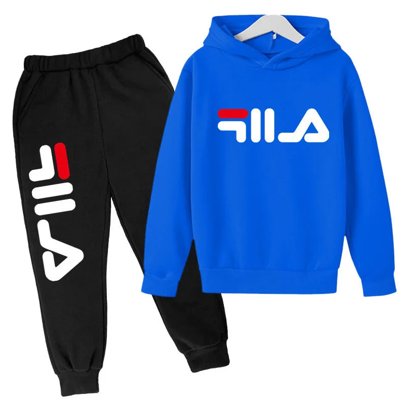 M&T Wear - Kids Trend Casual Tracksuits 3-14 Years Boys and Girls Hoodie + Pants 2pcs Suits Children Daily Outfits Clothes Sets