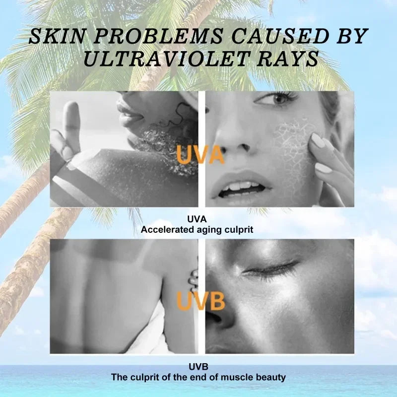 Facial Body Sunscreen Whitening Sun Cream Solar Blocker Moisturizing outdoor ultraviolet rays Protector Solar SPF50 Skin Care