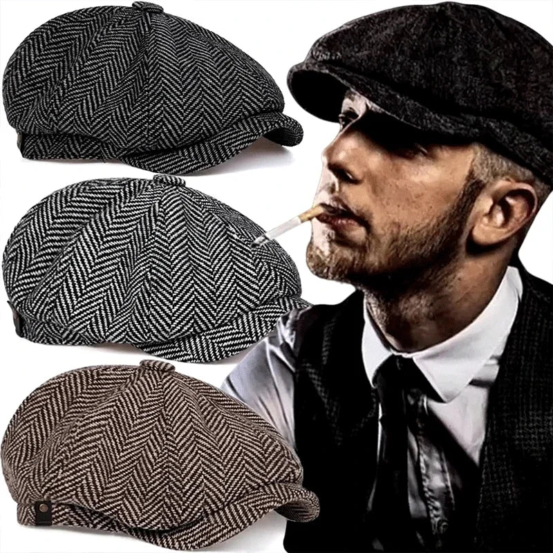 M&T Wear - Vintage Tweed Peaky Blinders Beret Cap