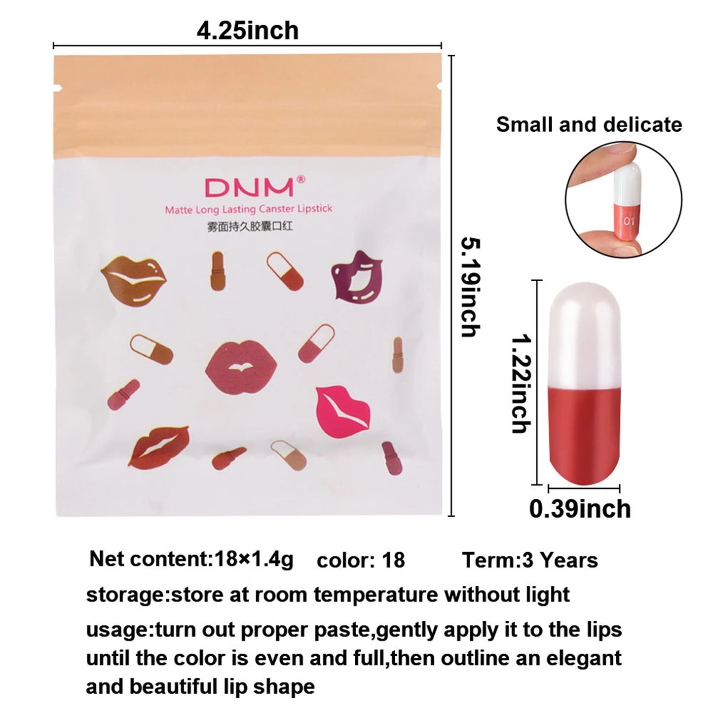 M&T Wear – Velvet Matte Mini Pill Lipstick Set (6/10/18 Colors)