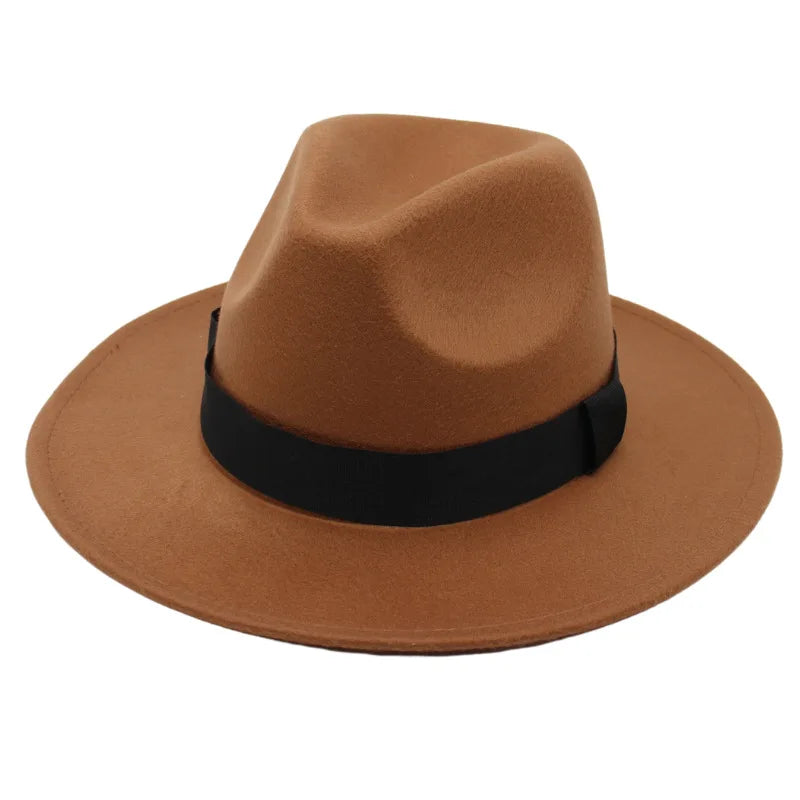 M&T Wear - Large Brim Formal Woolen Jazz Fedora