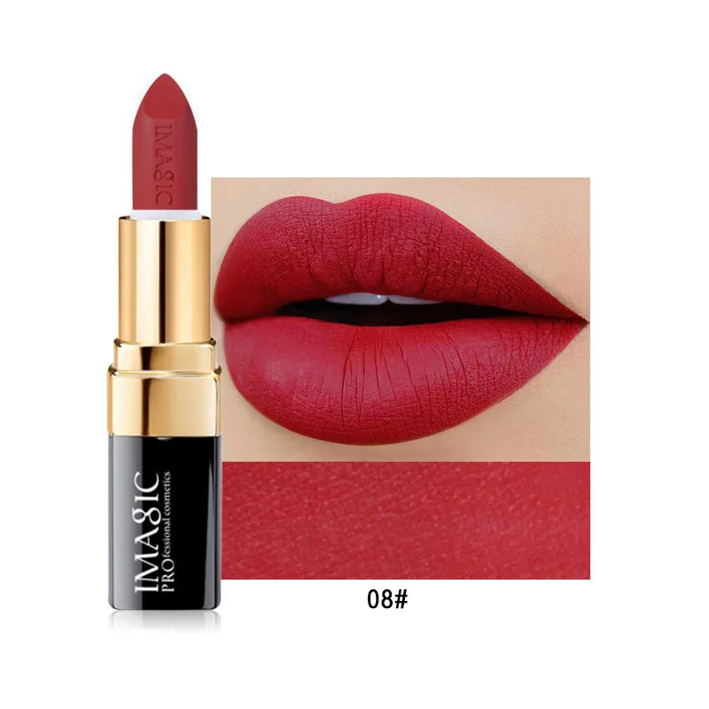 M&T Wear - IMAGIC Long-Lasting Matte Lipstick – 12 Shades of Smooth, Waterproof, and Moisturizing Lip Color