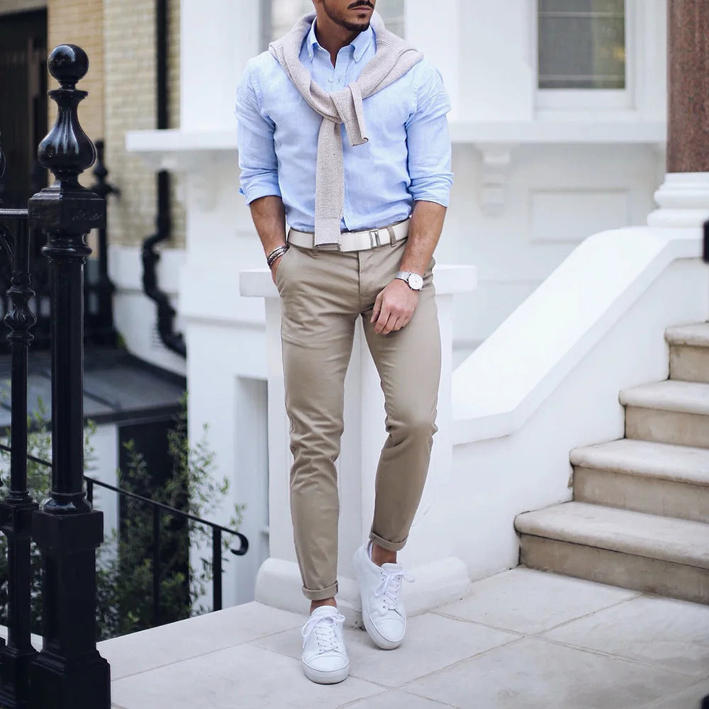 M&T Wear - Unisex Genuine Cowhide Automatic Buckle Belt