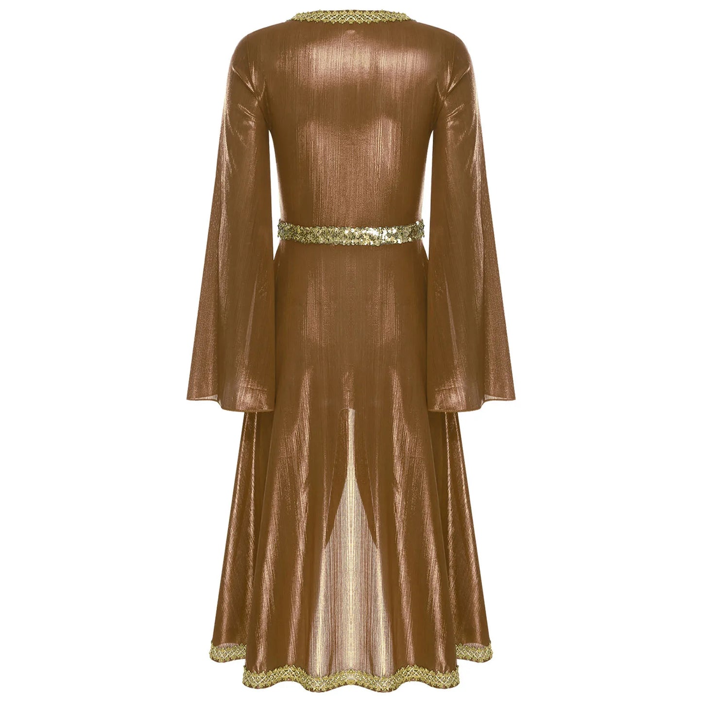 M&T Wear -  Embroidered High Waist Abaya Kaftan Dress