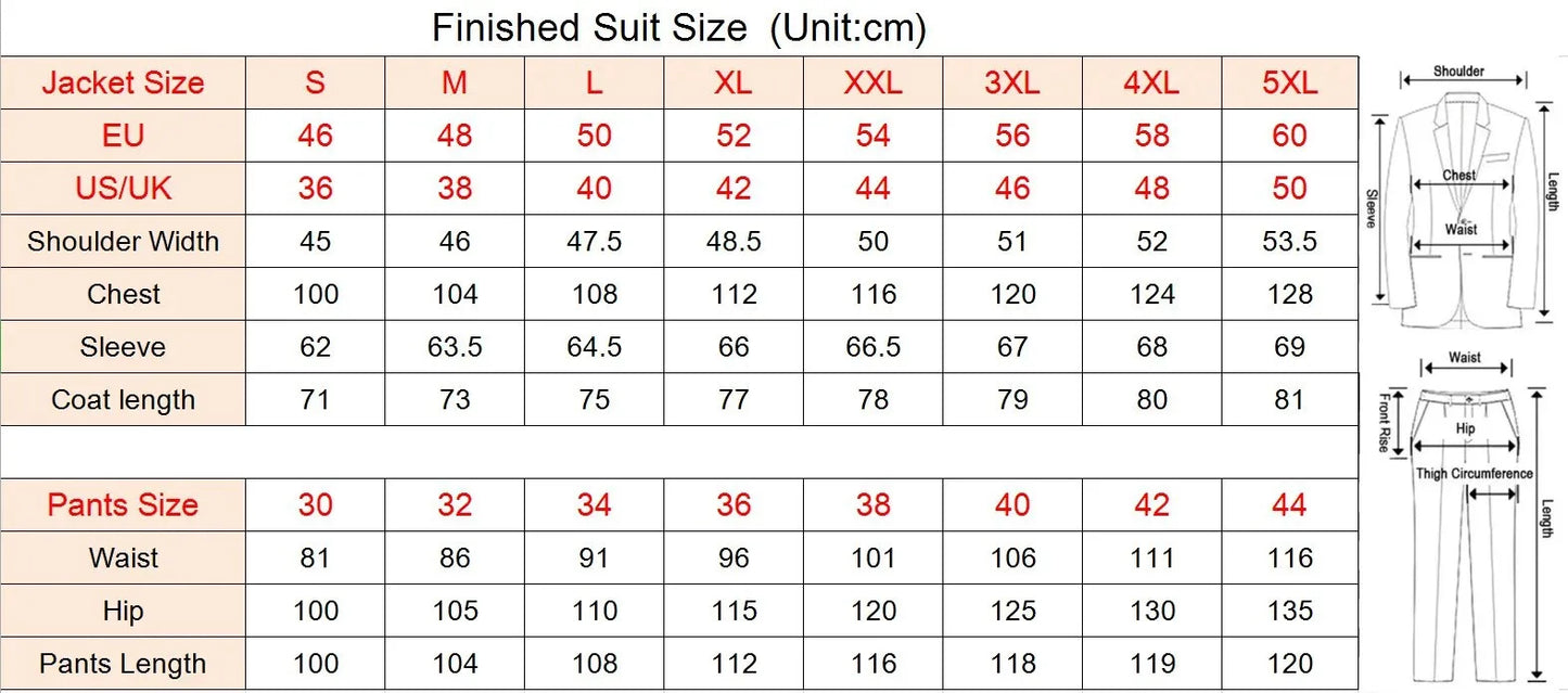 M&T Wear - Men’s 3-Piece Solid Slim Fit Suit – Elegant Banquet & Party Attire