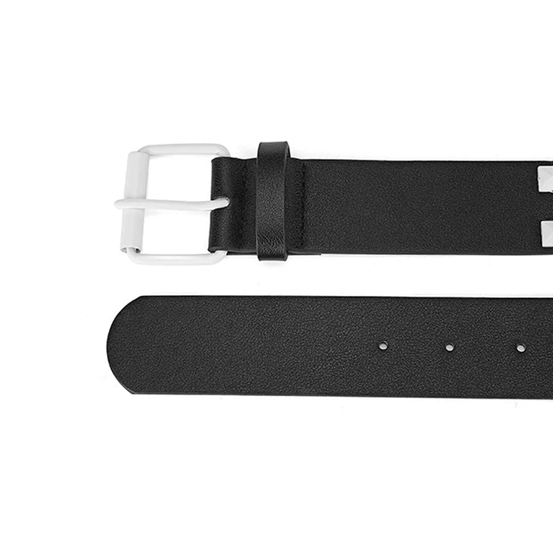 M&T Wear - Personalized Rivets Checkerboard Punk Belt