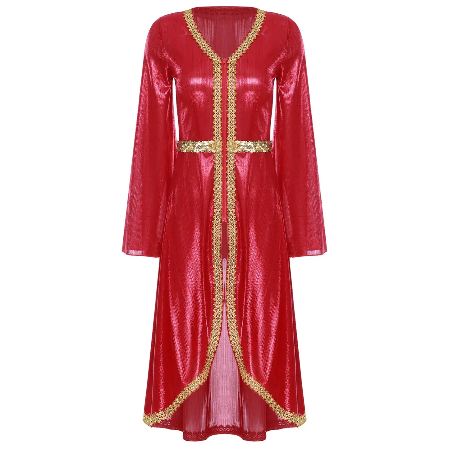 M&T Wear -  Embroidered High Waist Abaya Kaftan Dress