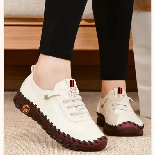 M&T Wear - Women's Flat Shoes New Orthopedic Loafers Woman Moccasins Stitched Slip On Ballet Flats For Women Nurse Shoes Medical