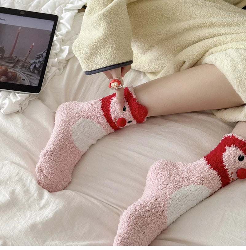 M&T Wear - Winter Women’s Thick Fuzzy Cartoon Socks