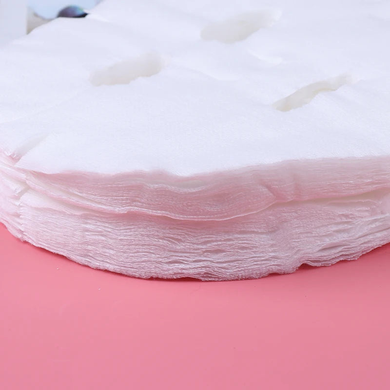 100pcs/lot Disposable Face Mask DIY Soft Non-toxic Pure Facemask Sheet Beauty Tools Breathable Cotton Face Mask Sheet Paper