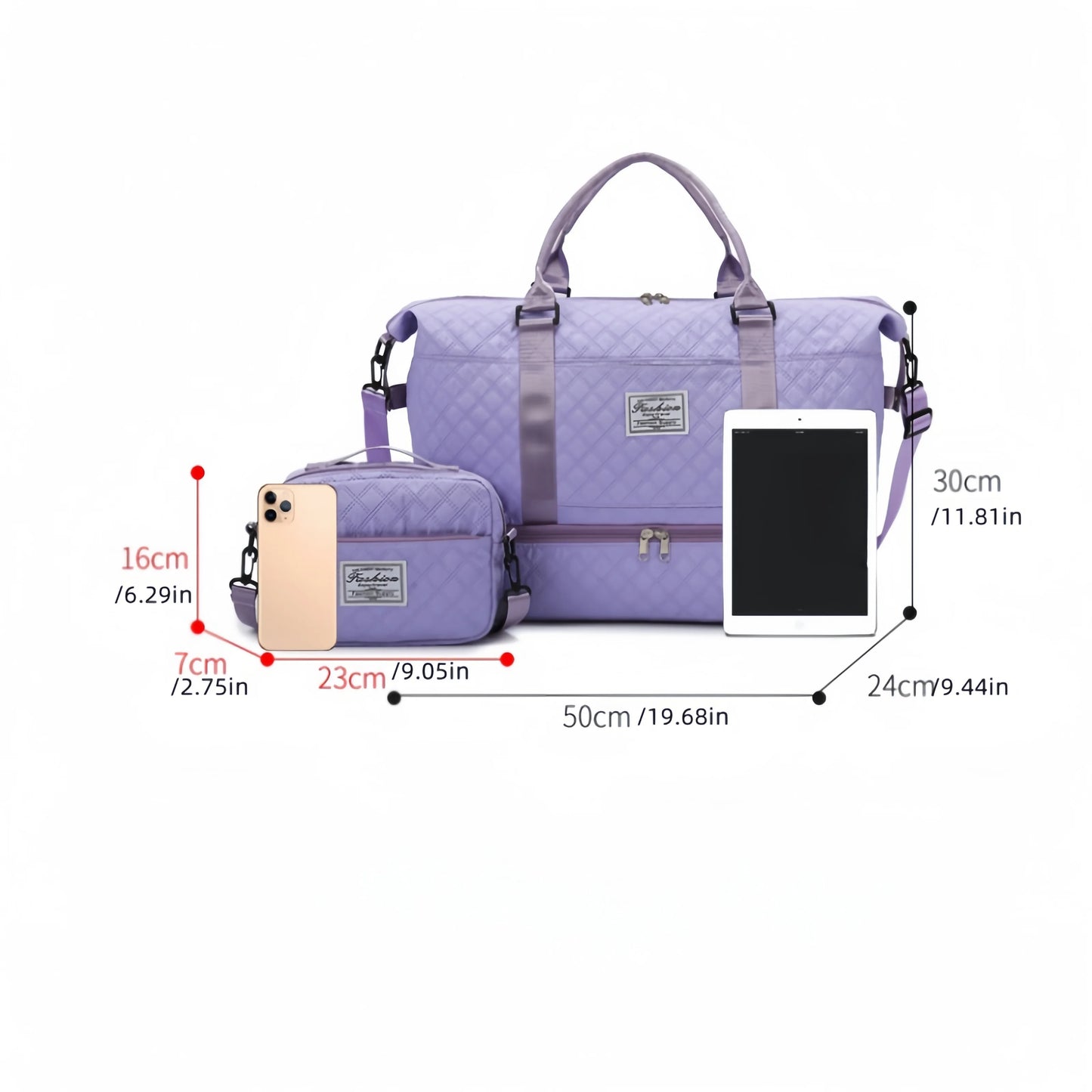 M&T Wear - Large Capacity Travel Duffle Bag & Weekender Tote