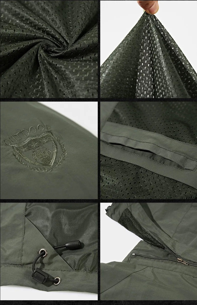M&T Wear - Men's Outdoor Hiking Camping Jackets Waterproof Hooded Windbreaker Coat Autumn New Casual Jacket Tactics Military Jacket Men 6XL