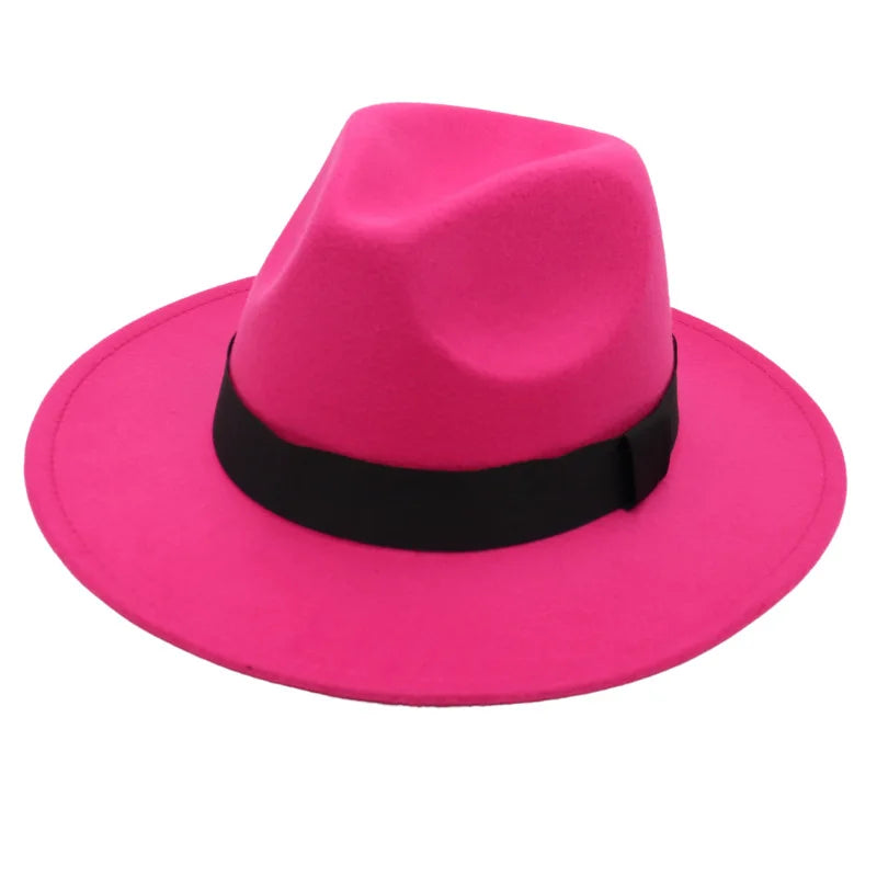M&T Wear - Large Brim Formal Woolen Jazz Fedora