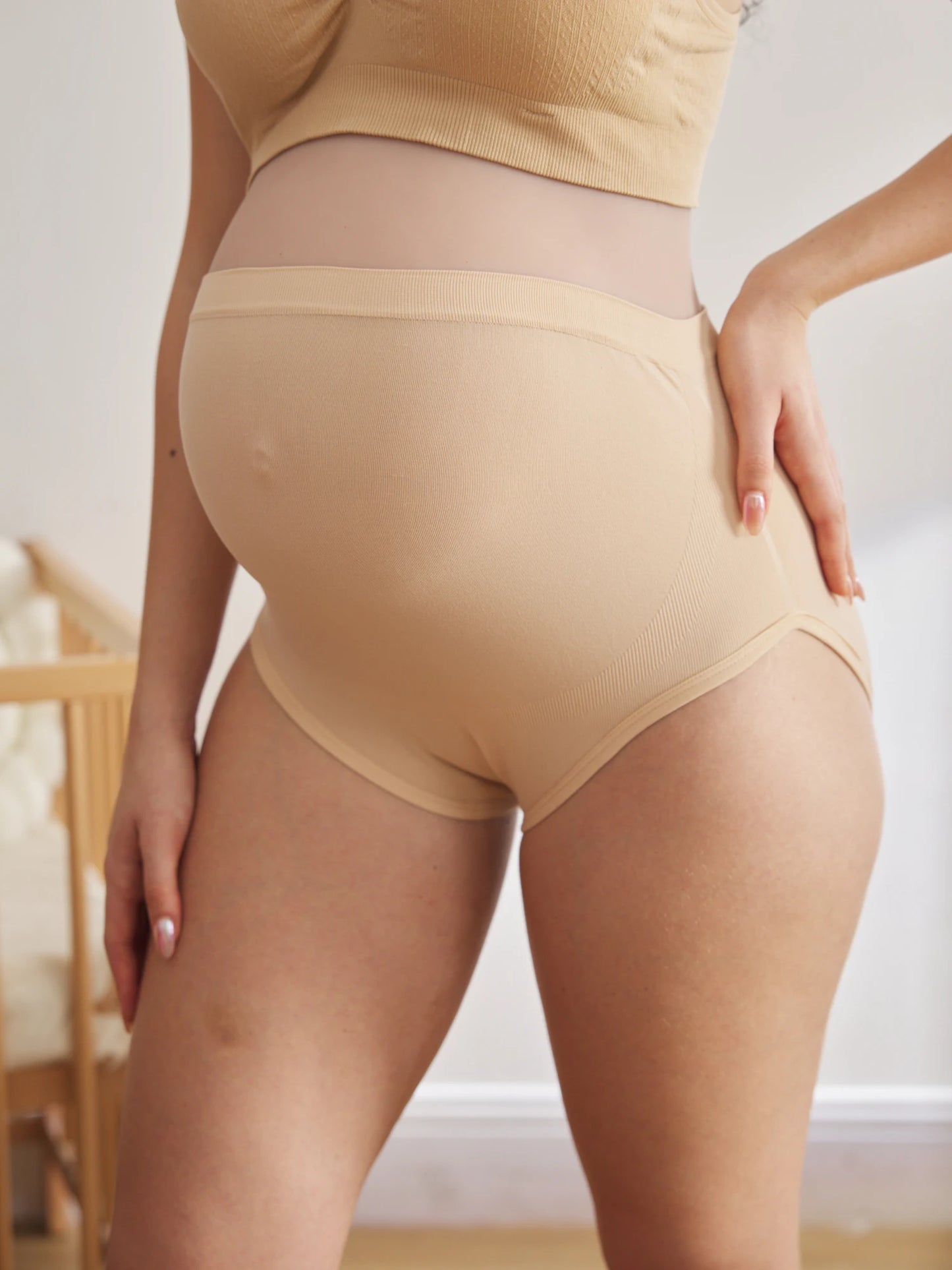 M&T Wear - High-Waist Thermal Abdominal Support Maternity Underwear