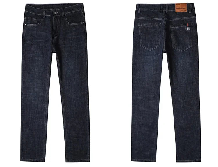 M&T Wear - Men’s Knee-Length Straight Jeans – Smart Casual Style