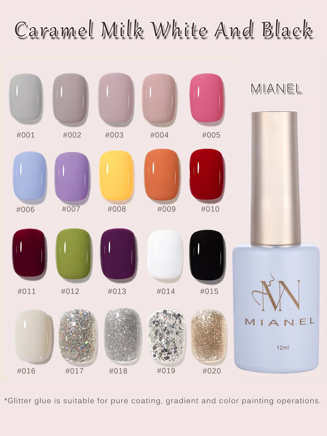 M&T Wear - Red Gel Nail Polish 12ml | Cherry, Wine, and Brown Shades