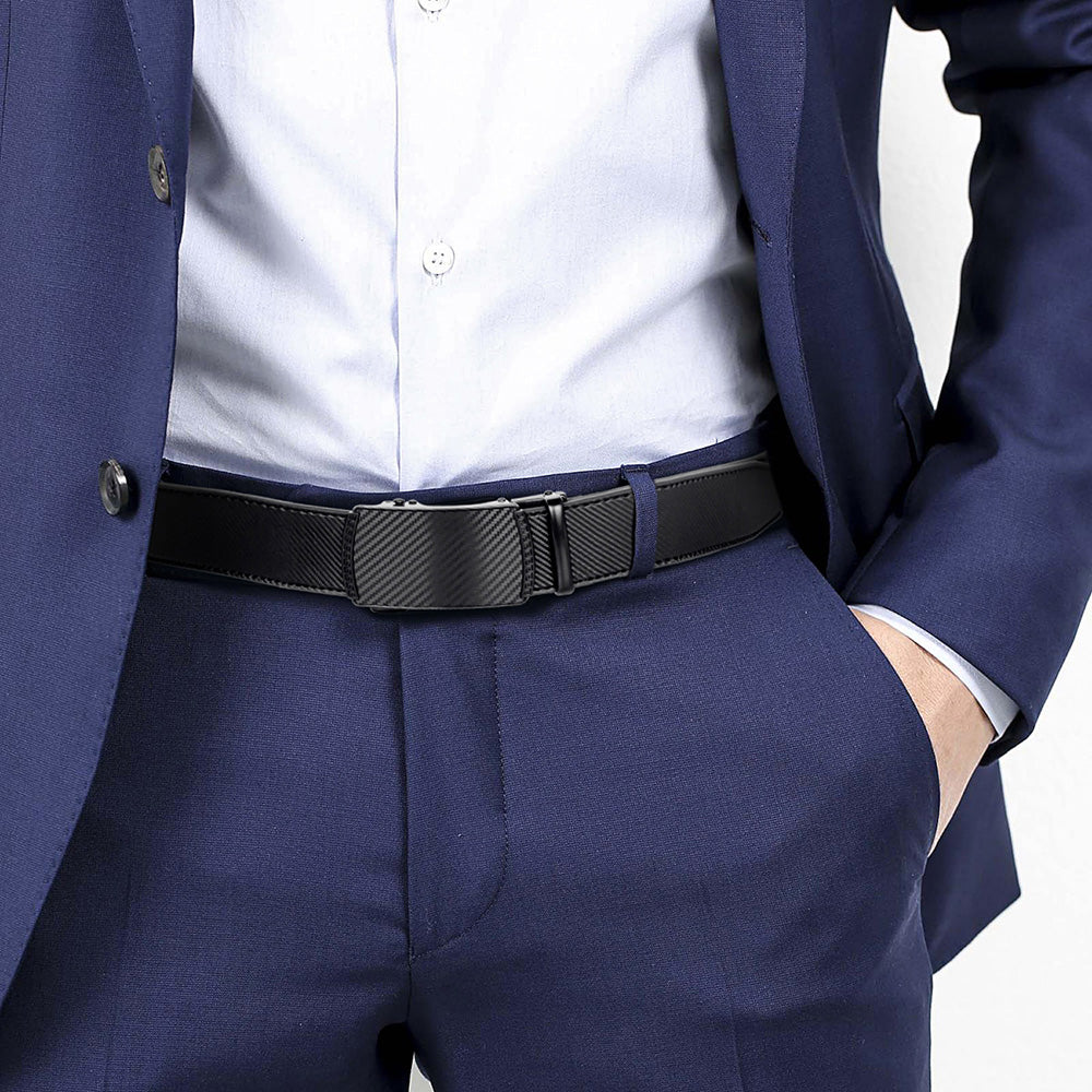 M&T Wear - Unisex Genuine Cowhide Automatic Buckle Belt