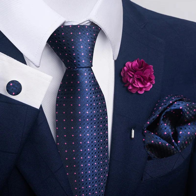 M&T Wear - Luxury Paisley Floral Tie & Accessory Set