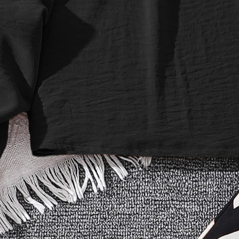 M&T Wear - Kids Clothing Sets For Girls Khaki Off-shoulder Long sleeve Top & Stripe Printing Pants Summer Resort Style Children Suits OOTD