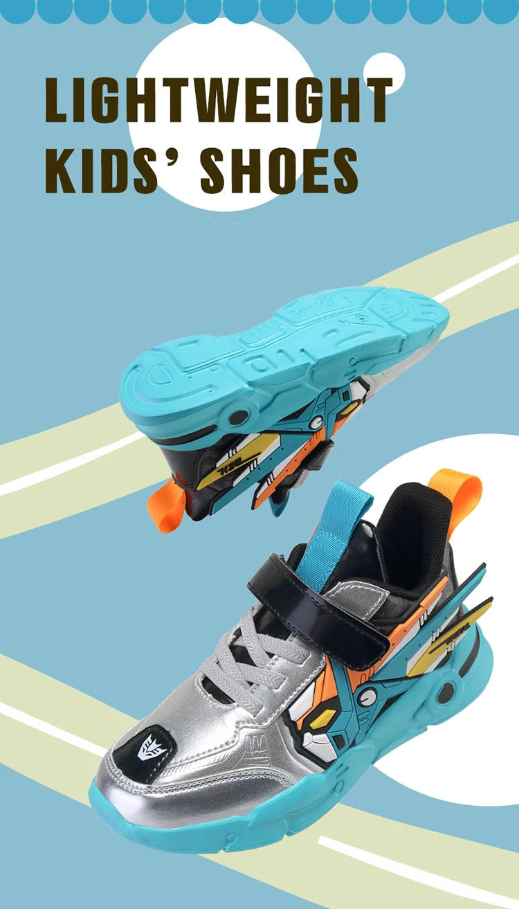 M&T Wear - Kids Sneakers Boys Sports Running Shoes Anti-Skid Leather Fashion Tennis Walking Footwear Comfort Children Casual Athletic Shoes