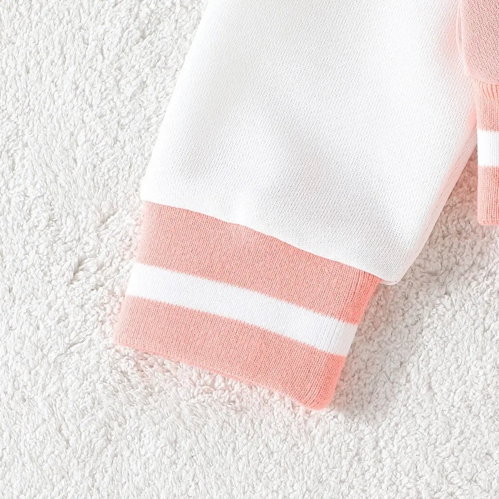 M&T Wear - Kid Girl 4-8 Years old Long Sleeve Coat and Skirt Sports Suit Outfit Toddler Infant Clothing Set Kids Wear Ootd For Baby Girl