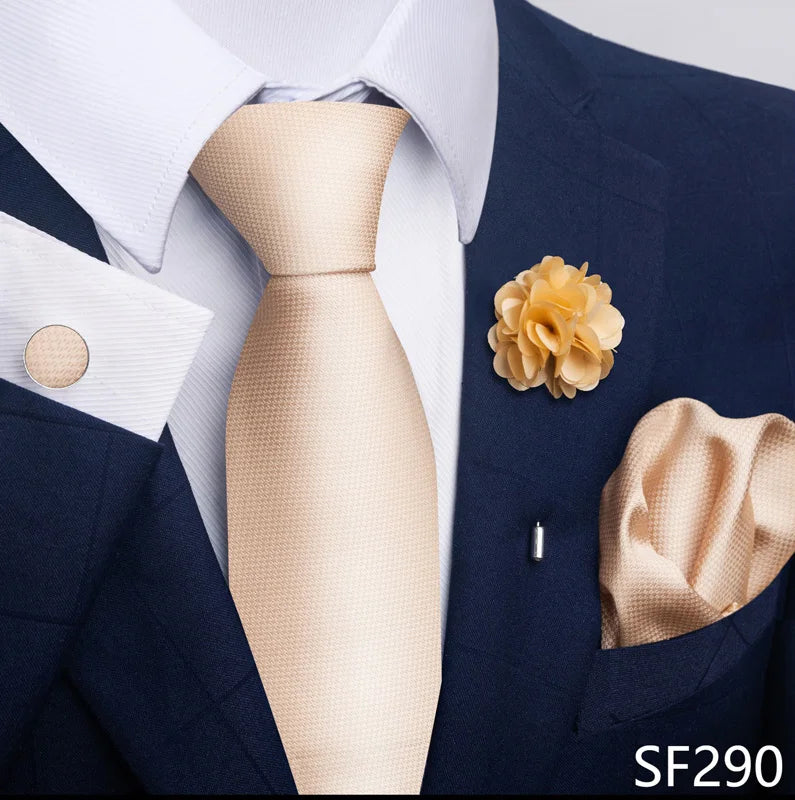 M&T Wear - Luxury Paisley Floral Tie & Accessory Set