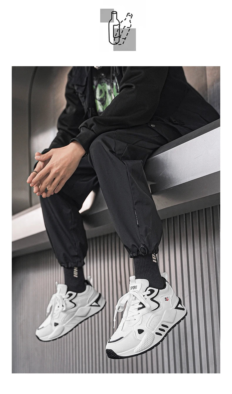 M&T Wear - Men's Casual Shoes Feature A Breathable Mesh Upper and A Thick Sole Making Them Fashionable and Versatile for Casual Wear