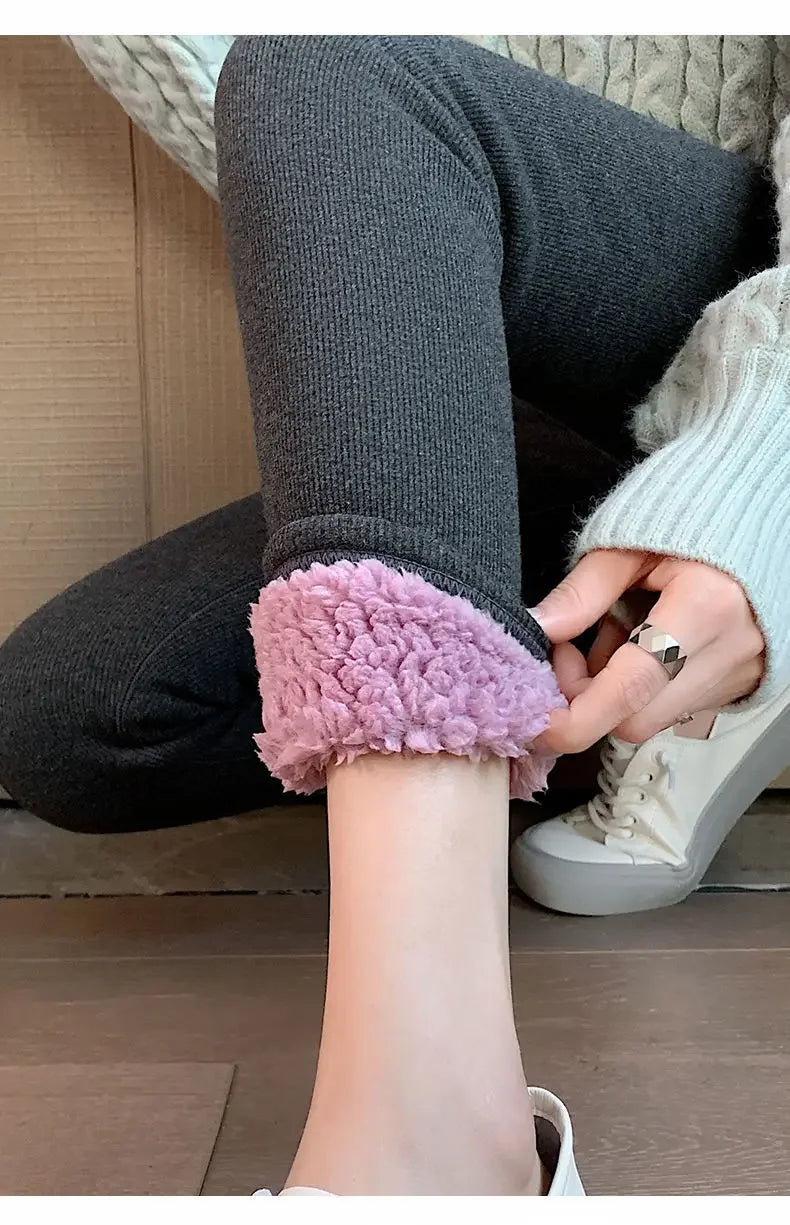 M&T Wear - Winter Velvet Thick High-Waist Leggings