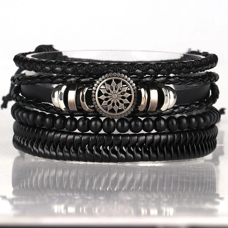 M&T Wear - 06 2024 Leather Braided Bracelet for Men