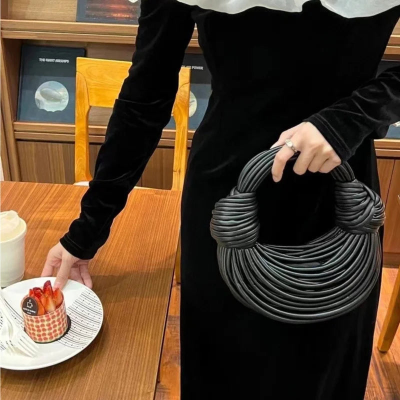 M&T Wear - Women’s Gold Luxury Handwoven Hobo Shoulder Bag