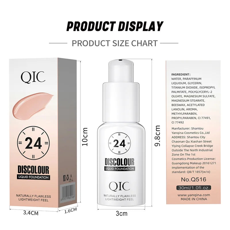 M&T Wear – Magic Color Changing Liquid Foundation (Soft Matte, Long-Lasting, Hydrating)