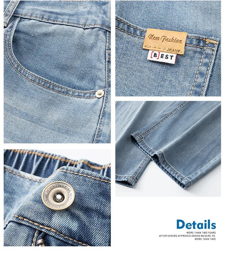 M&T Wear - Men's Jeans Large Denim Baggy Pants Men's Fashion Man Male Trendy Streetwear