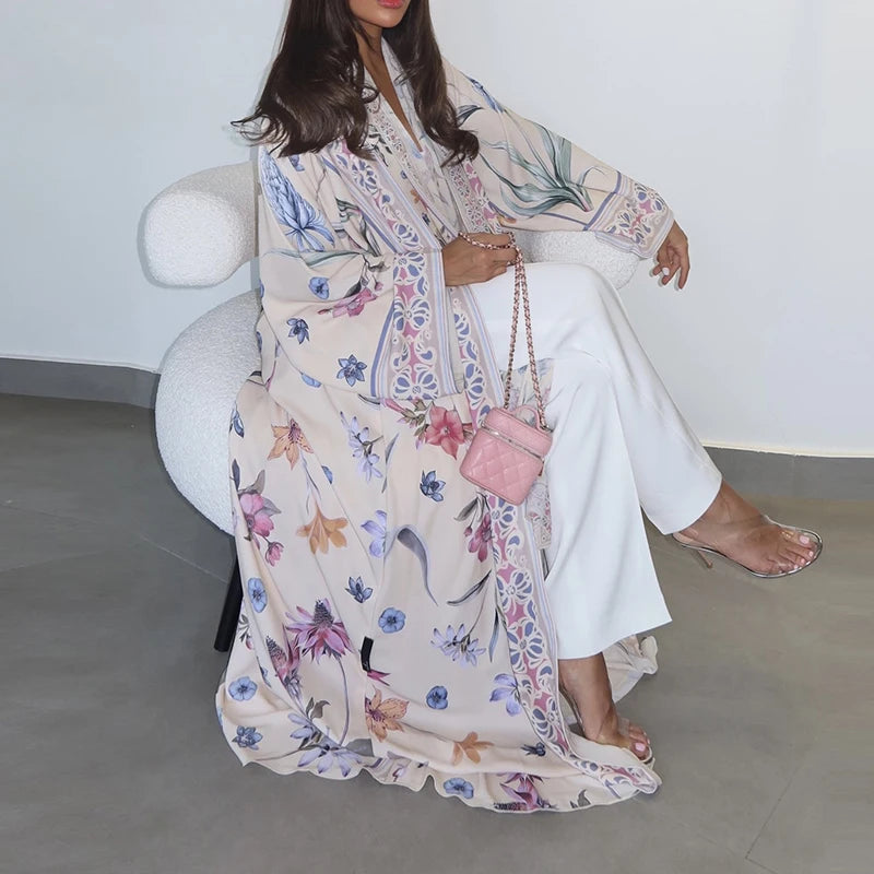 M&T Wear –  Traditional Women’s Long Open-Front Cardigan