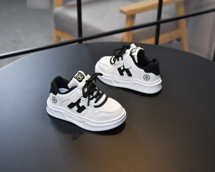 M&T Wear - Kids Basketball Shoes Comfortable Non-slip Students Running Shoes Soft Sole 2025 New Boys Girls Sports Shoes Hook&loop Trendy