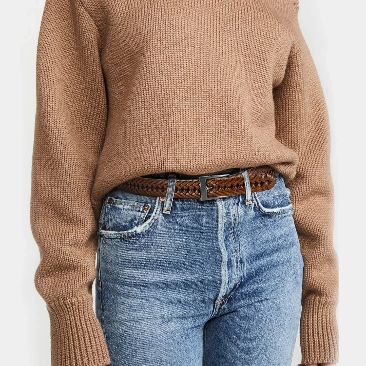 M&T Wear - Braided 100% Genuine Leather Pin/Automatic Belt