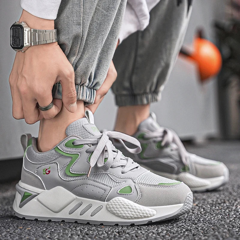 M&T Wear - Men's Casual Shoes Feature A Breathable Mesh Upper and A Thick Sole Making Them Fashionable and Versatile for Casual Wear