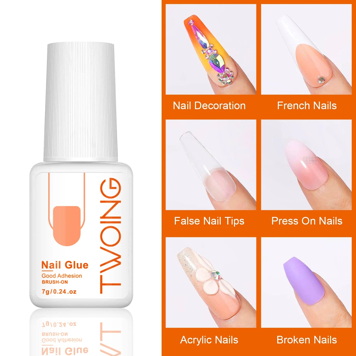 M&T Wear - 7g Super Strong Nail Glue – Long-Lasting Adhesion for False & Acrylic Nails