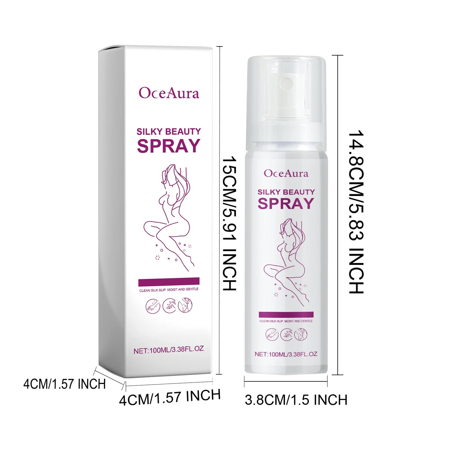 M&T Wear – SmoothSilk Hair Removal Spray (100ml)