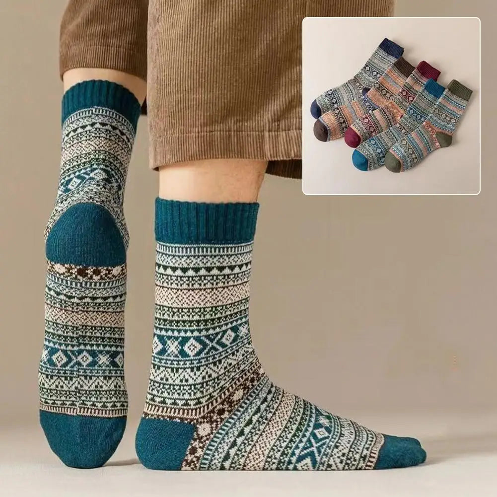 M&T Wear - Men’s Retro Thick Wool Winter Socks