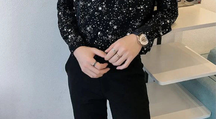 M&T Wear - Man Shirt Black Funny With Print Graphic Printed Shirts
