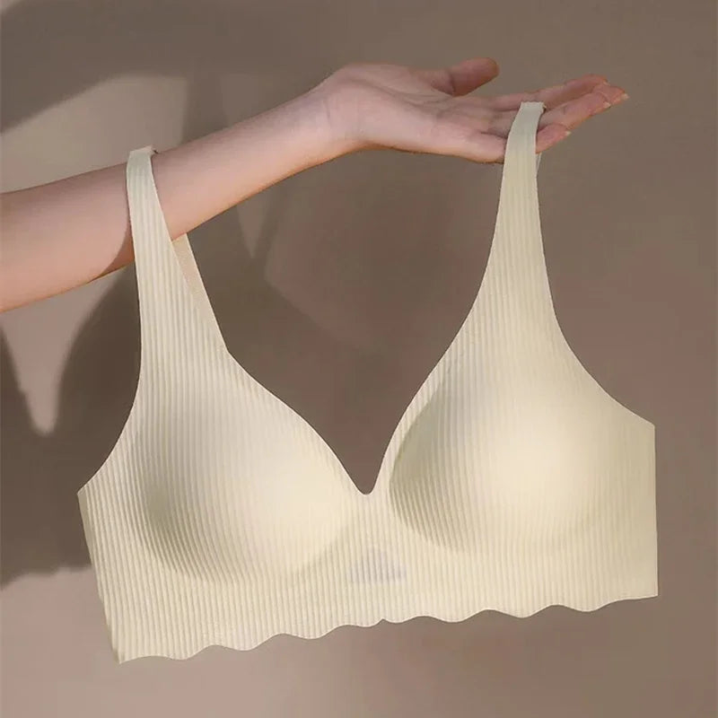 M&T Wear - Seamless Deep V Soft Support Cool Underwear Bra