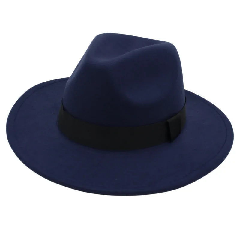 M&T Wear - Large Brim Formal Woolen Jazz Fedora