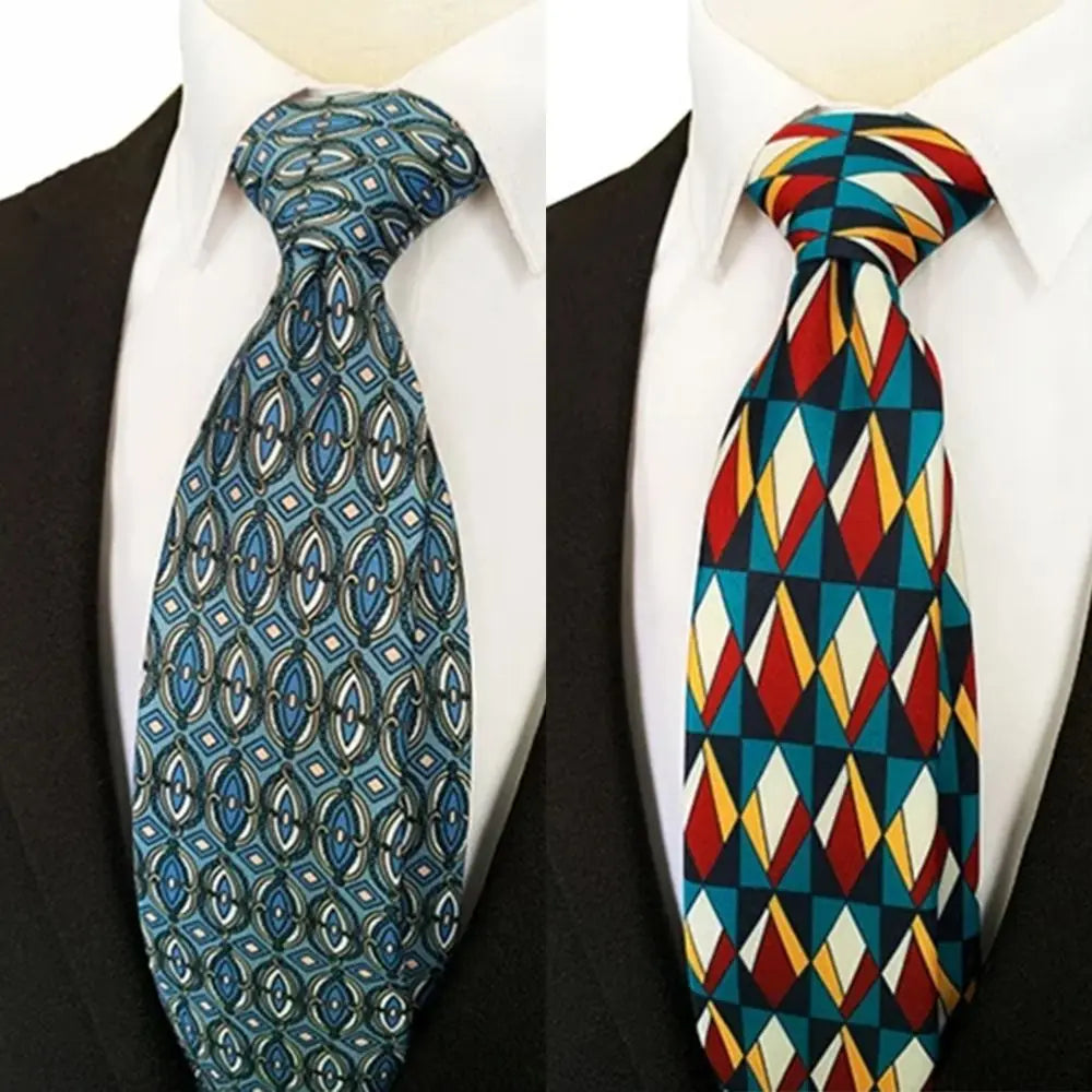 M&T Wear - Luxury Adjustable 8cm Vintage Silk Neck Tie