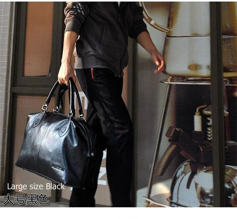 M&T Wear - New Fashion Genuine Leather Travel Duffle Bag & Weekend Tote
