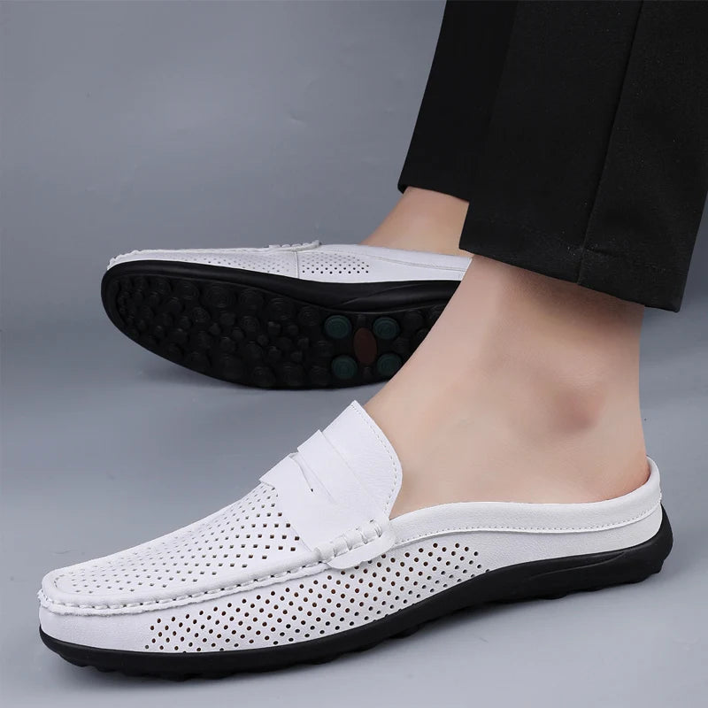 M&T Wear - Men's casual shoes four season light versatile fashion soft soled outdoor comfortable semi slippers wear-resistant casual shoes