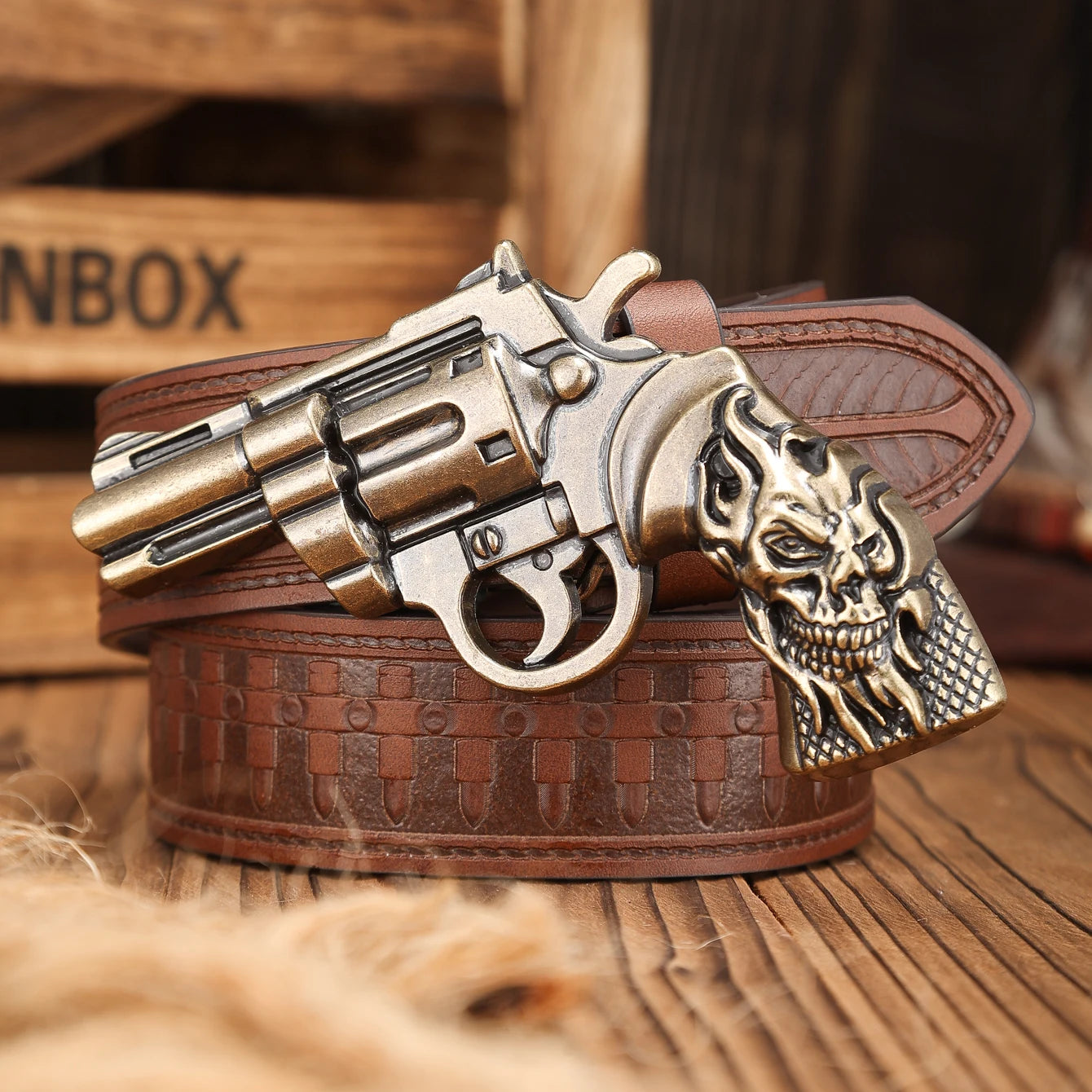 M&T Wear - Retro Western Cowboy Style PU Belt