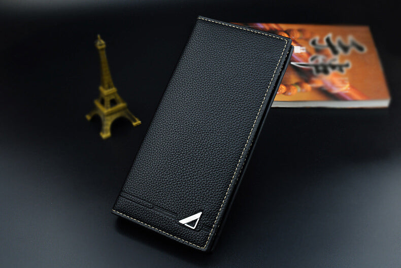 M&T Wear - Men’s Long PU Leather Wallet with Multi-Card & Coin Compartments